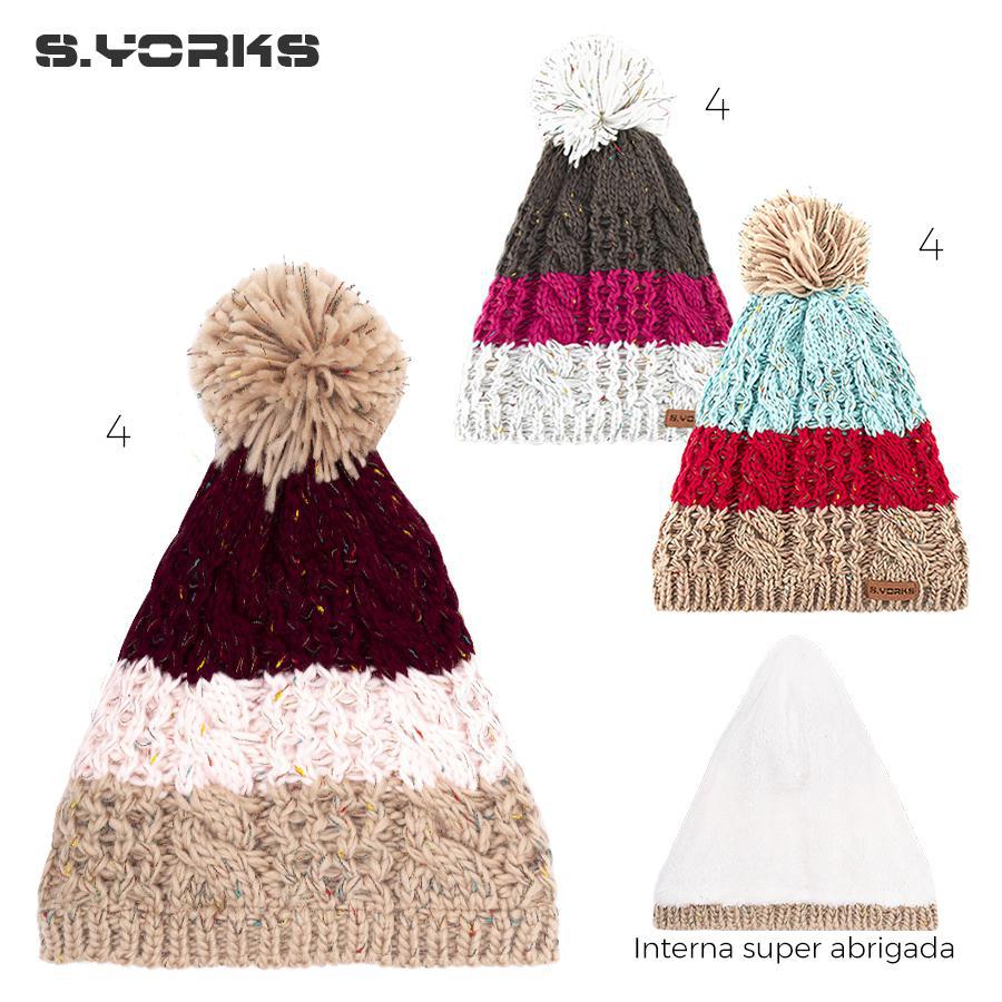 Gorro Dama Interno Abrigado S. Yorks Varios Colores 10697