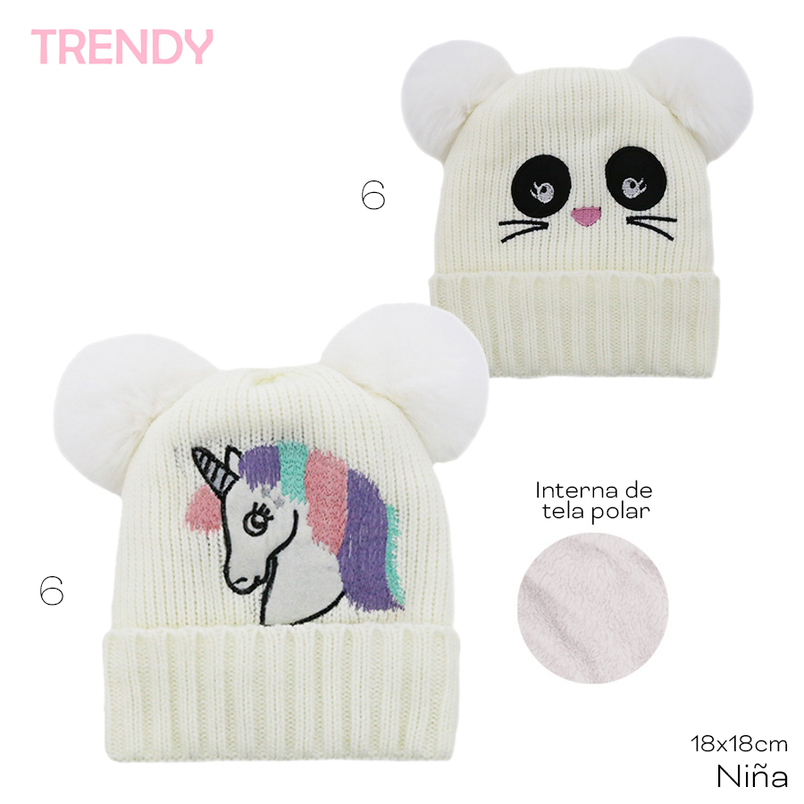 Gorro Trendy Gato 13830B