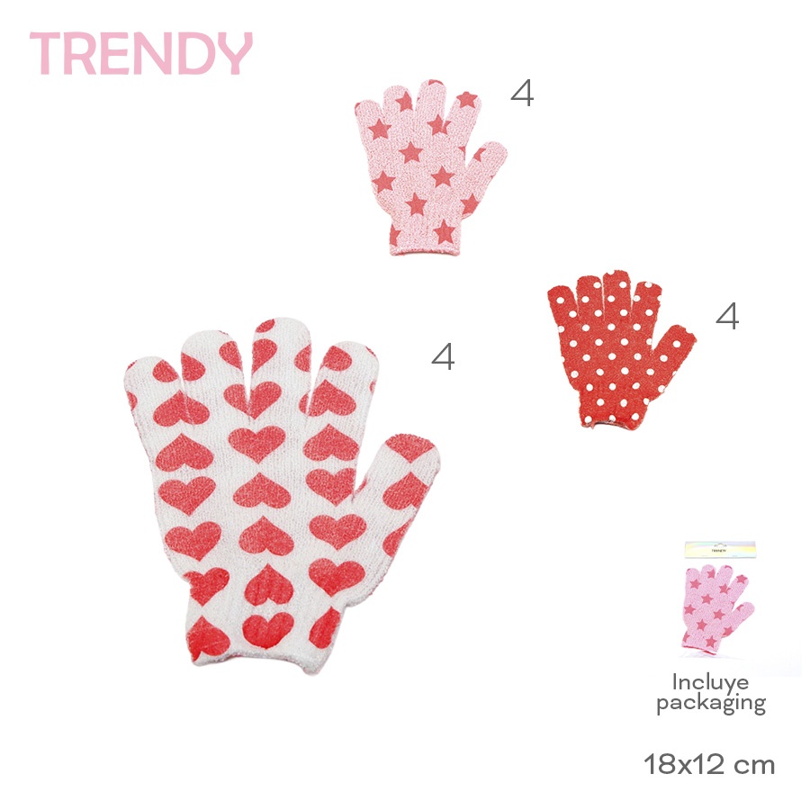 Guante Exfoliante Trendy Varios Colores 14604C