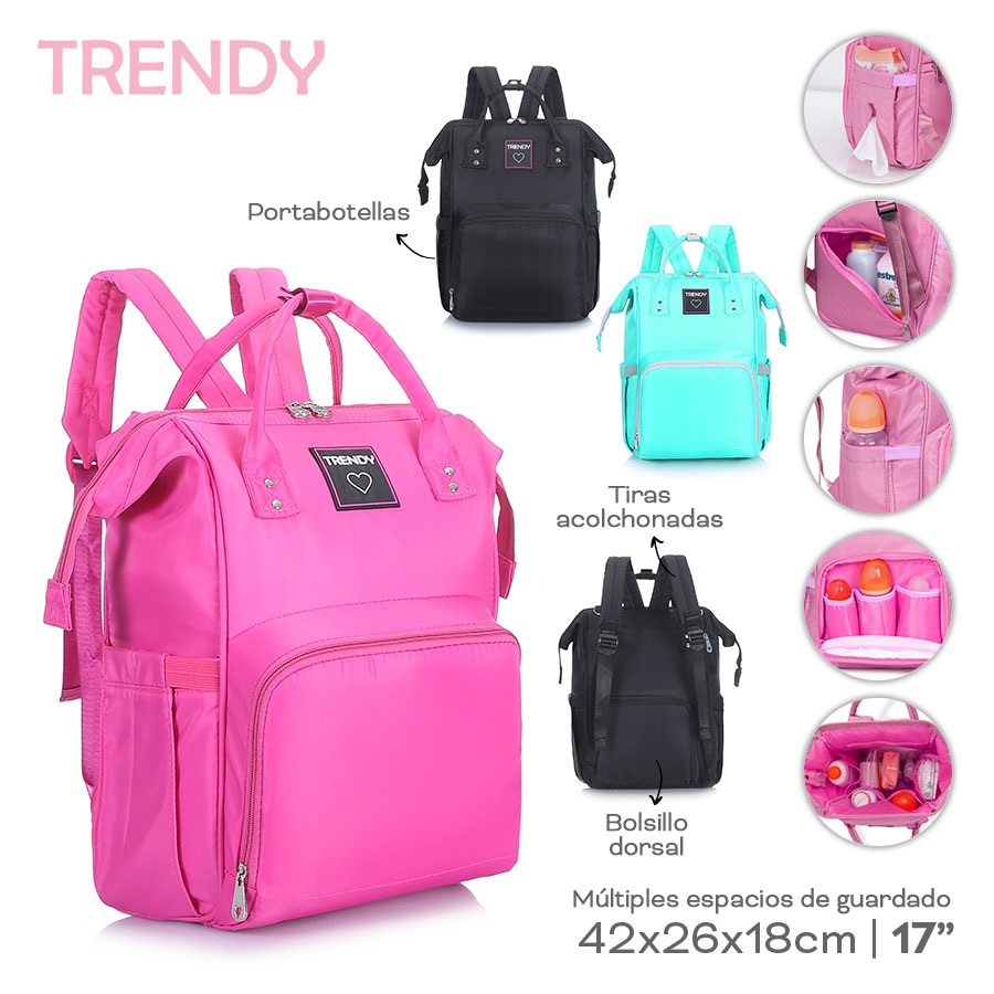 Mochila Maternal Trendy Varios Colores 16480