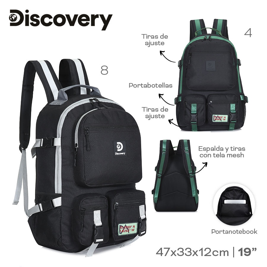 Mochila Discovery Varios Colores 16944