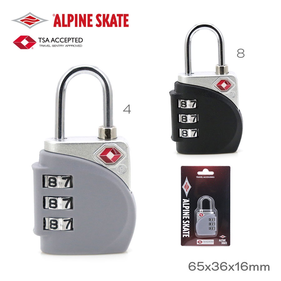 Candado TSA Alpine Skate Varios Colores 17201