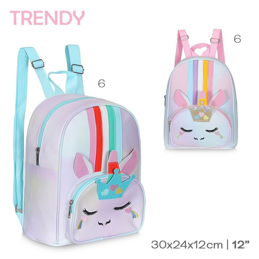 Mochila Infantil Trendy Tira Celeste 17420