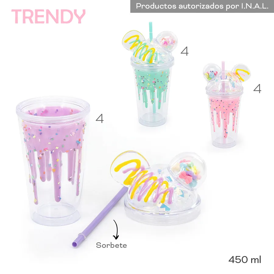 Vaso Trendy Varios Colores 18517