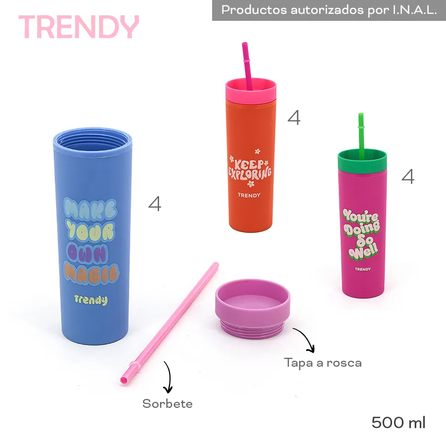 Vaso Trendy Varios Colores 18522