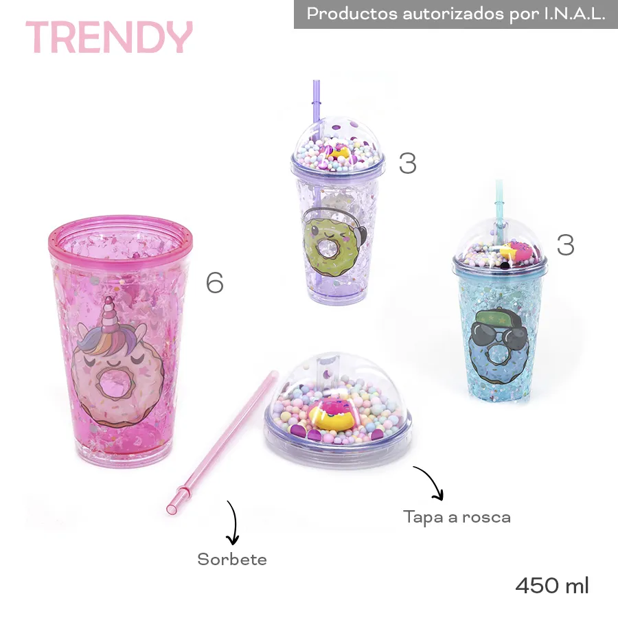 Vaso Trendy Varios Colores 18524