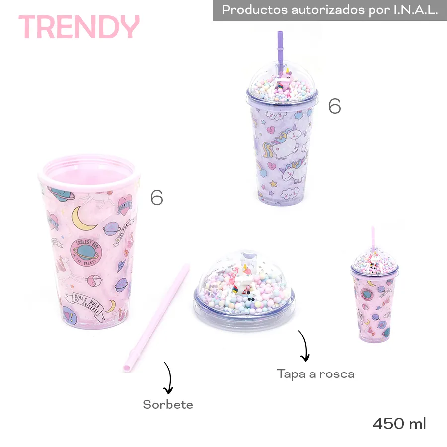 Vaso Trendy Varios Colores 18525