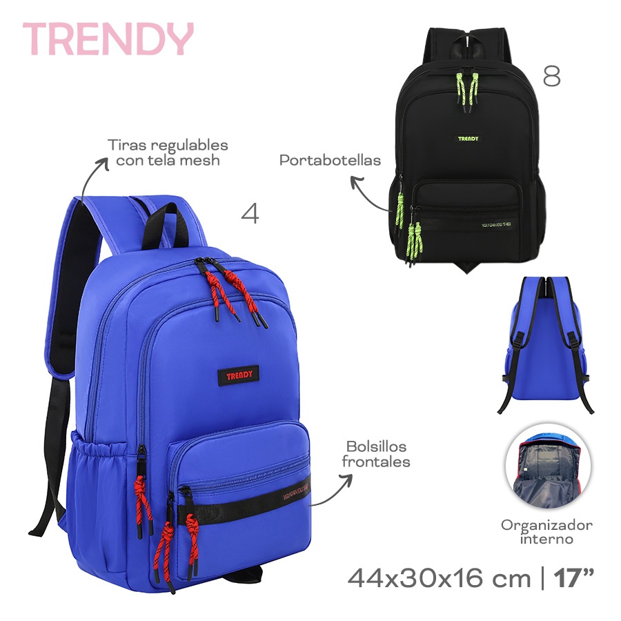 Mochila Trendy Azul 18582
