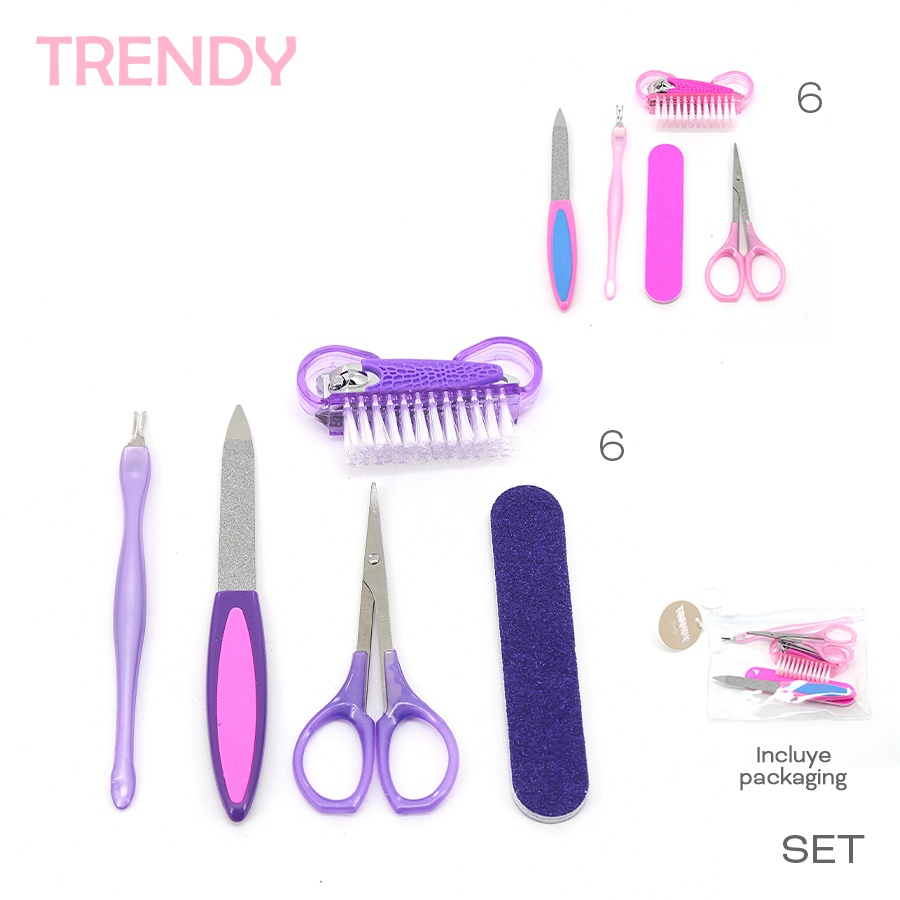 Set De Manicura Trendy Varios Colores 18685