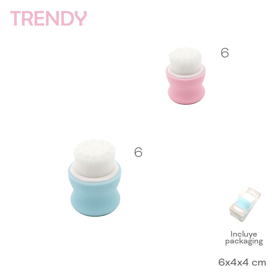 Cepillo Limpieza Facial Trendy Varios Colores 18708B