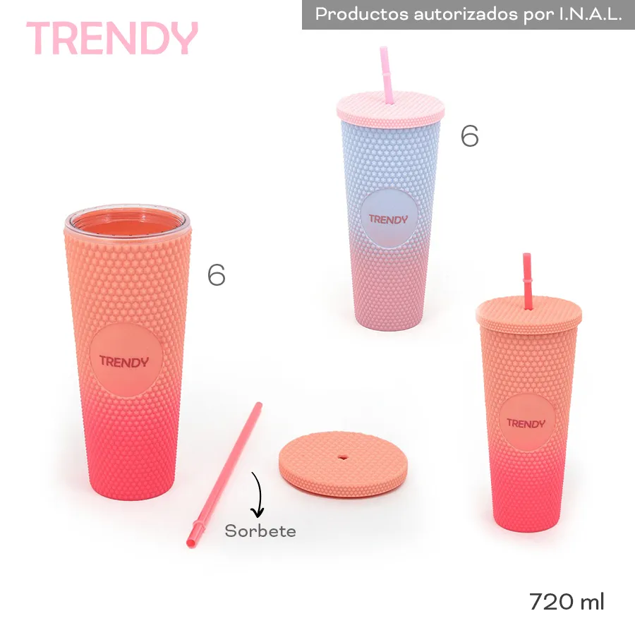 Vaso Trendy Varios Colores 19017