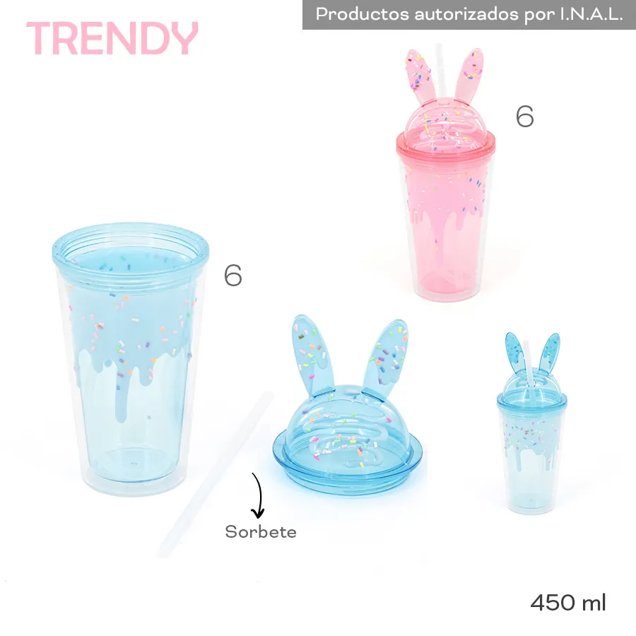 Vaso Trendy Varios Colores 19020