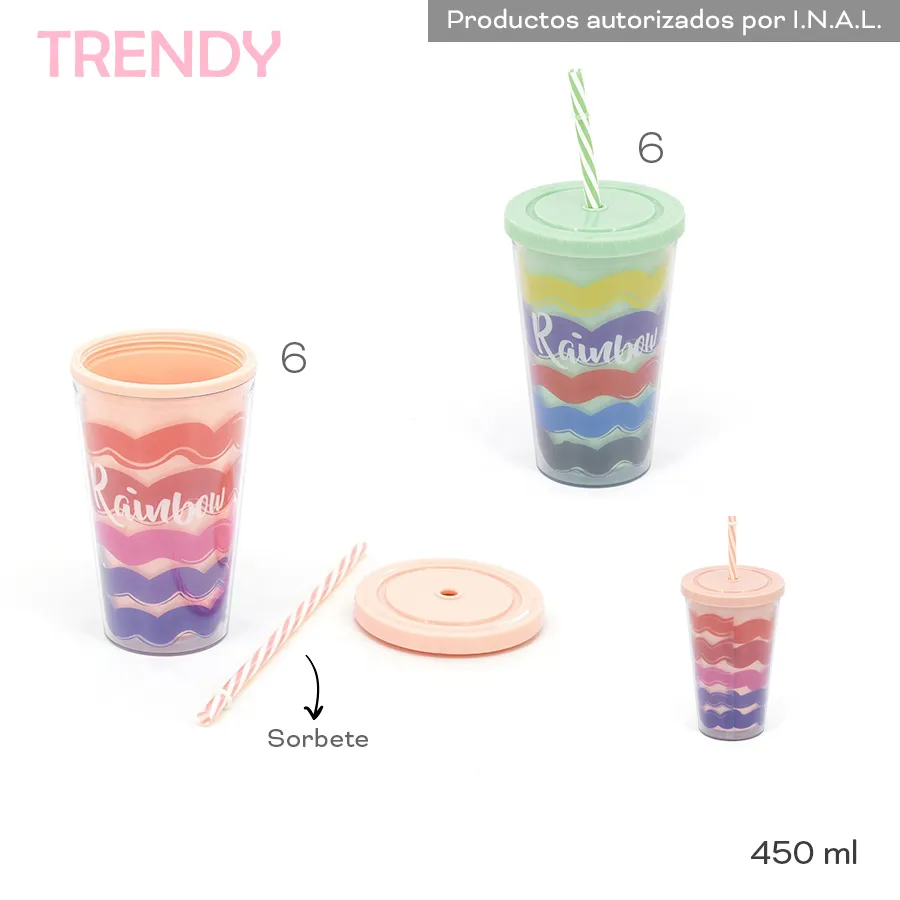 Vaso Trendy Varios Colores 19024