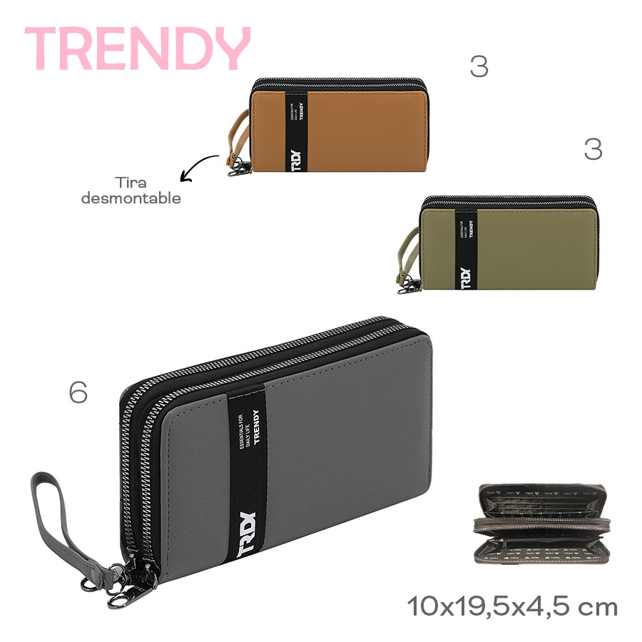Billetera Trendy Varios Colores 19103