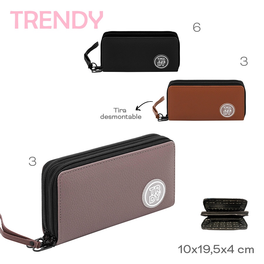 Billetera Trendy Varios Colores 19106
