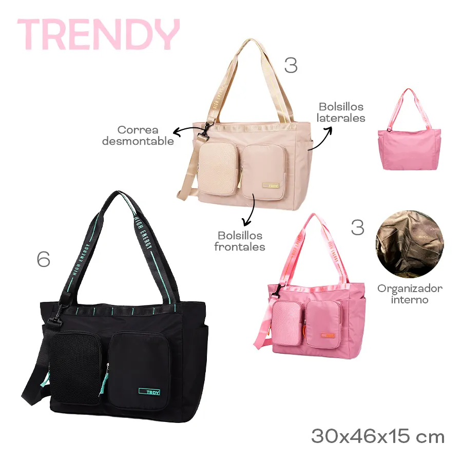 Cartera Trendy Rosa 22513
