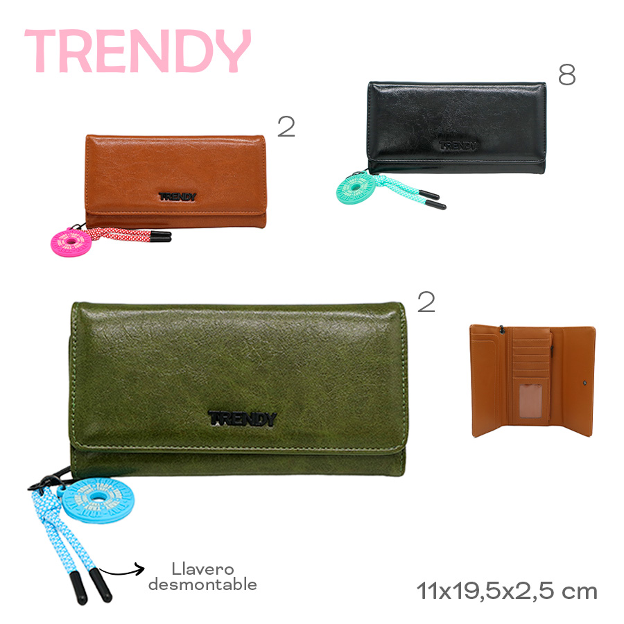 Billetera Trendy Negro 28343