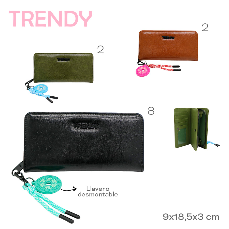 Billetera Trendy Negro 28344