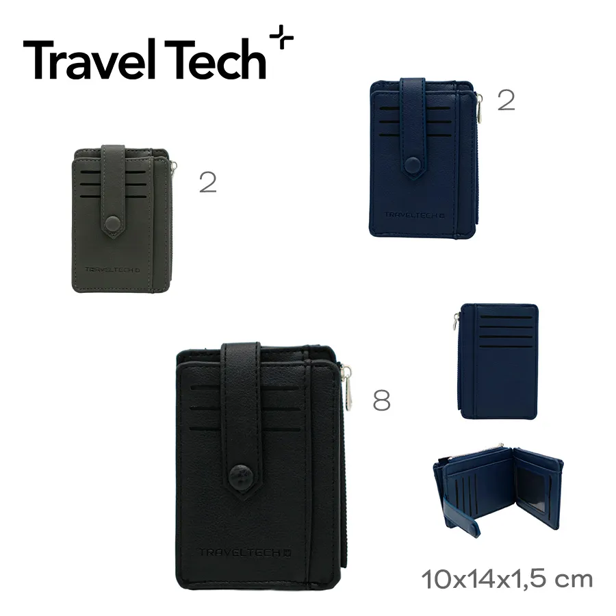 Tarjetero Travel Tech Negro 28422