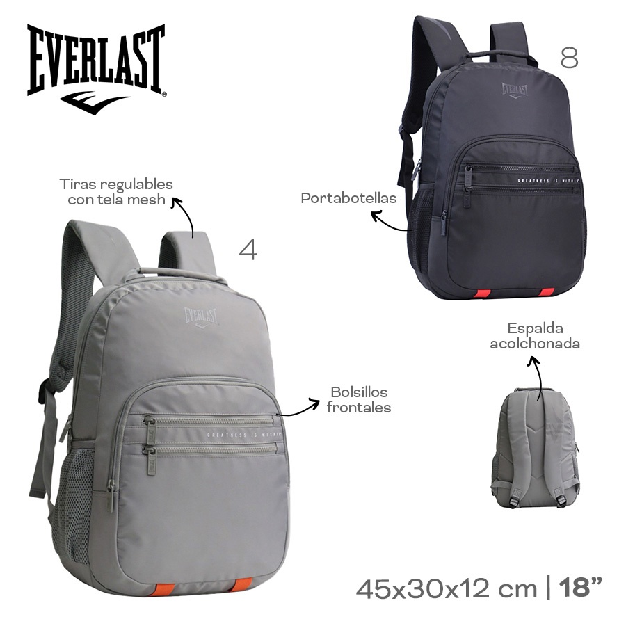 Mochila Everlast Varios Colores 28498