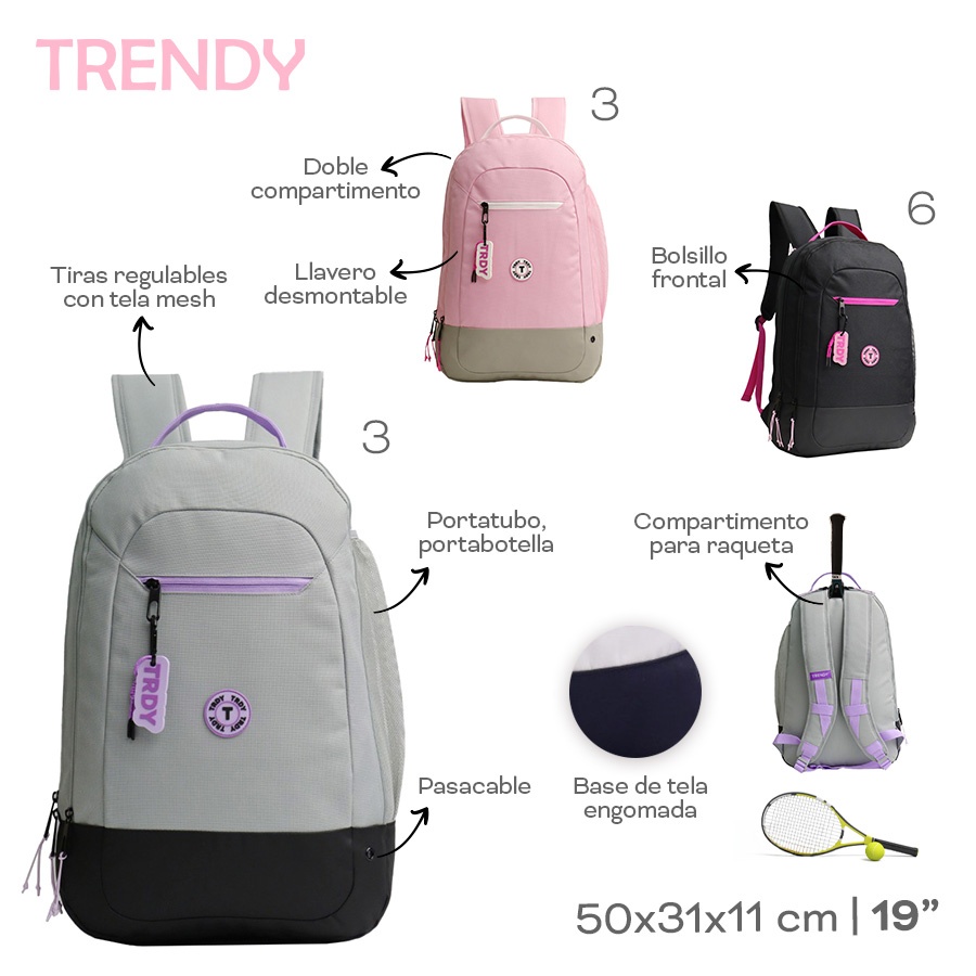 Mochila Trendy Varios Colores 28539