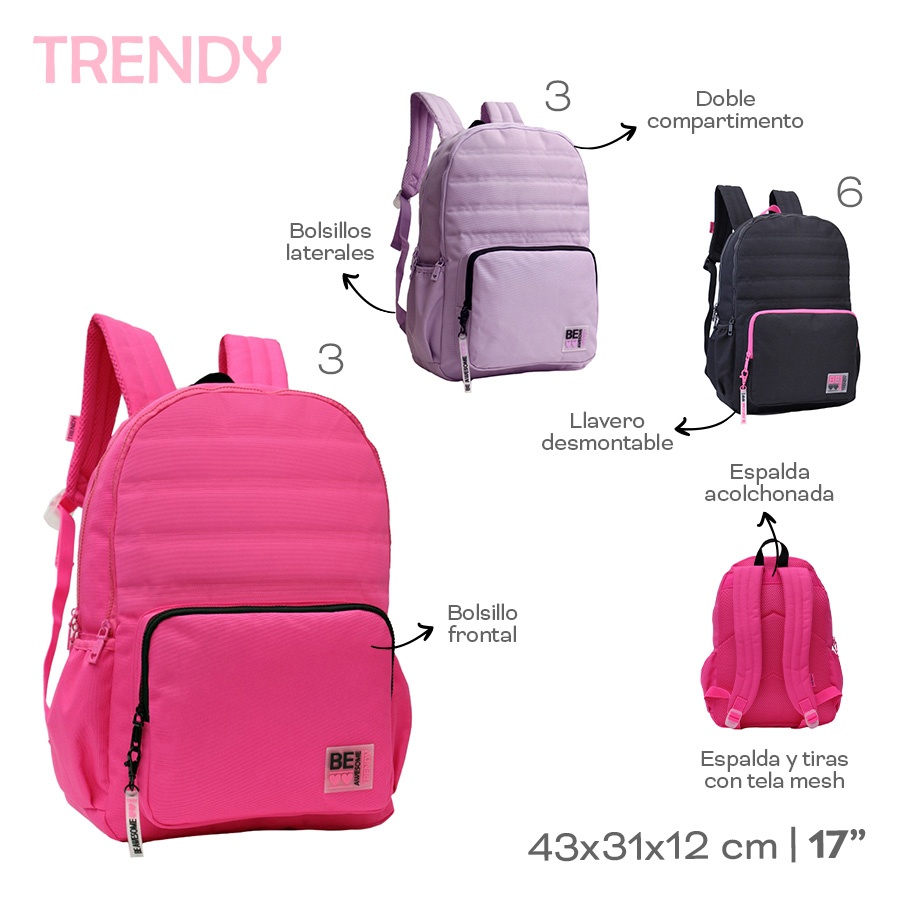 Mochila Trendy Varios Colores 28548
