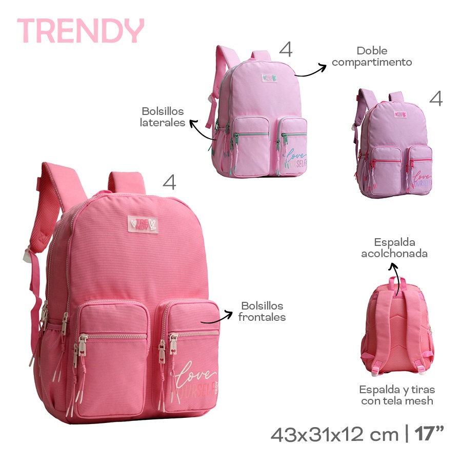 Mochila Trendy Varios Colores 28552