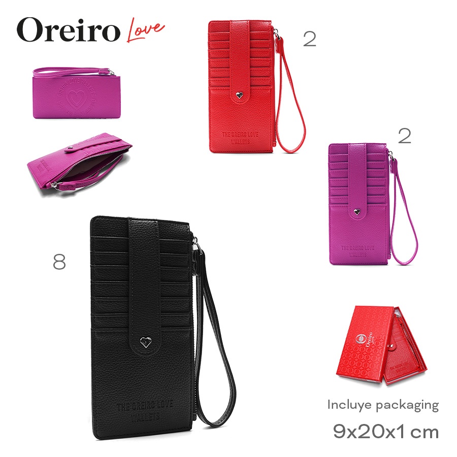 Tarjetero Oreiro Love Varios Colores 28595