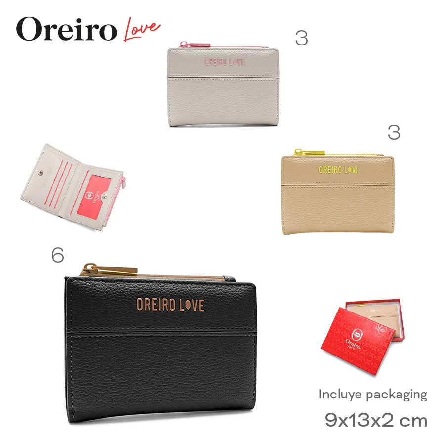 Billetera Oreiro Love Varios Colores 28596