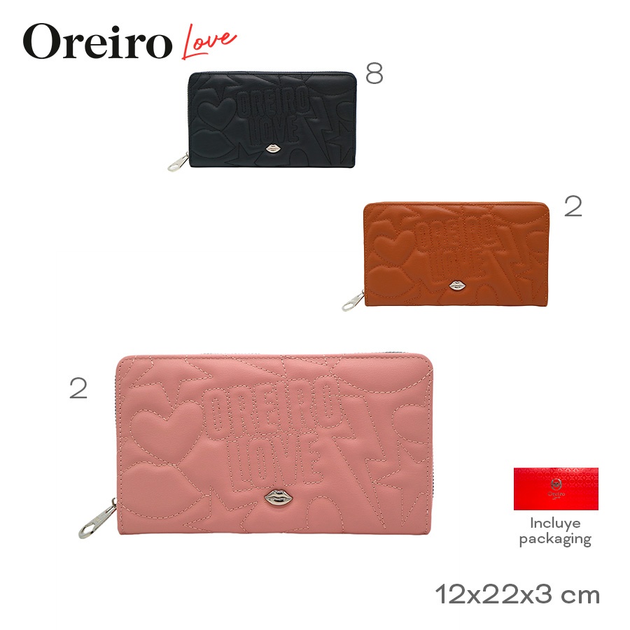 Maxi Billetera Oreiro Love Varios Colores 28622