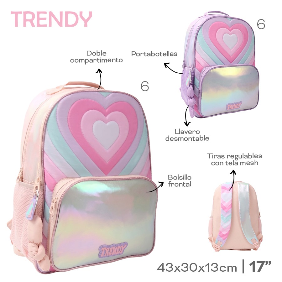 Mochila Trendy Varios Colores 28759