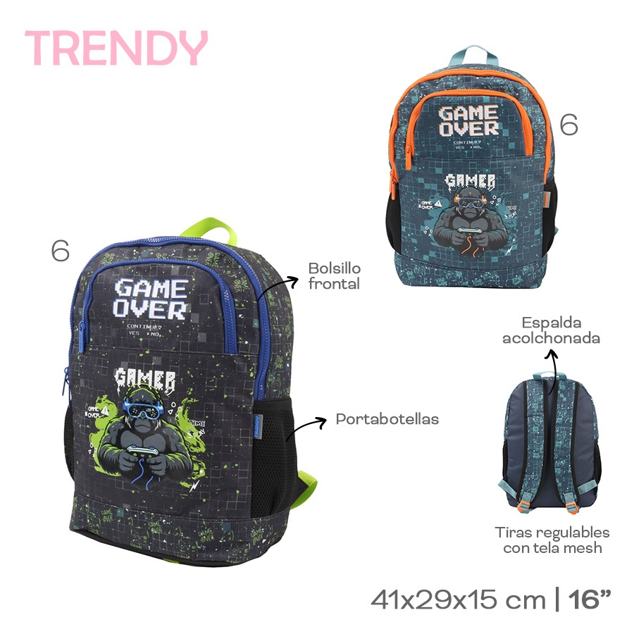 Mochila Trendy Varios Colores 28785