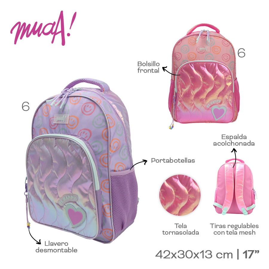 Mochila Muaa Varios Colores 28788