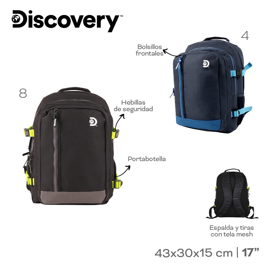 Mochila Discovery Varios Colores 28827