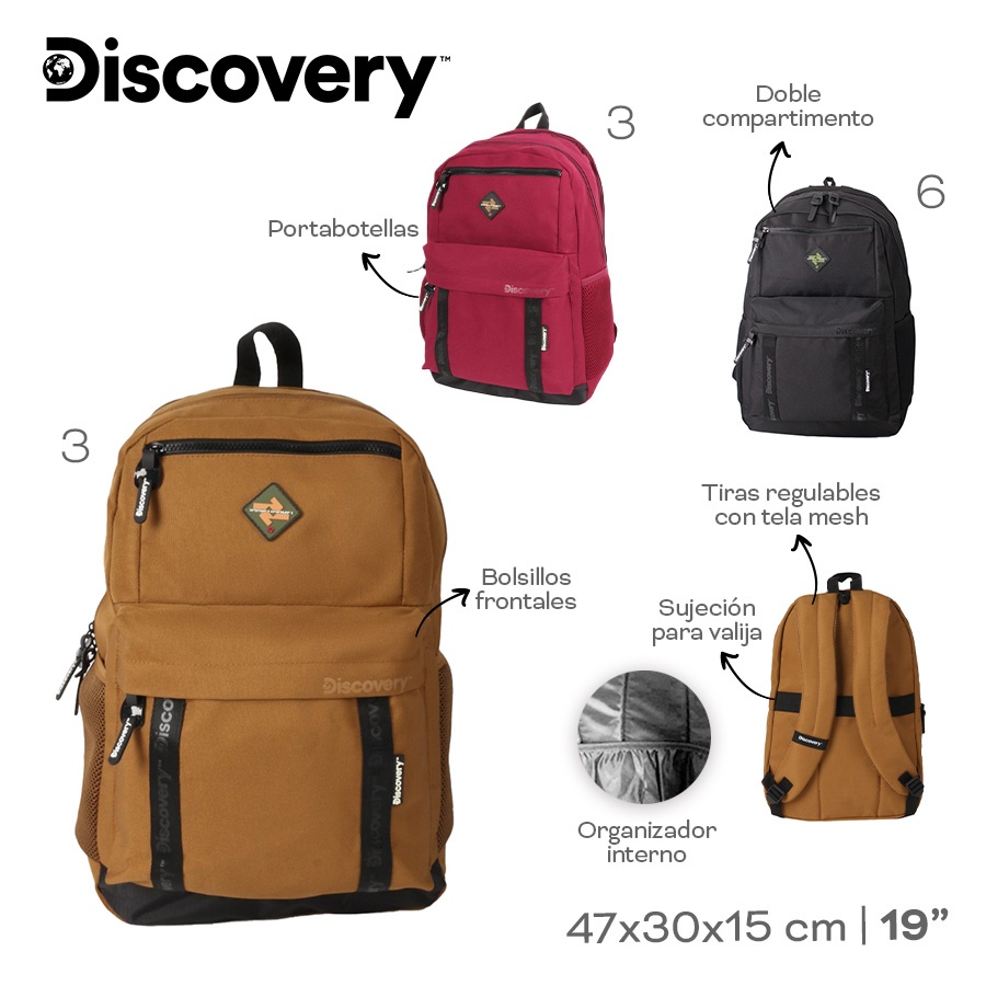 Mochila 19 Discovery Varios Colores 28828