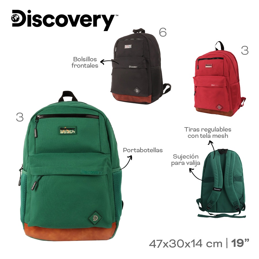 Mochila Discovery Varios Colores 28829