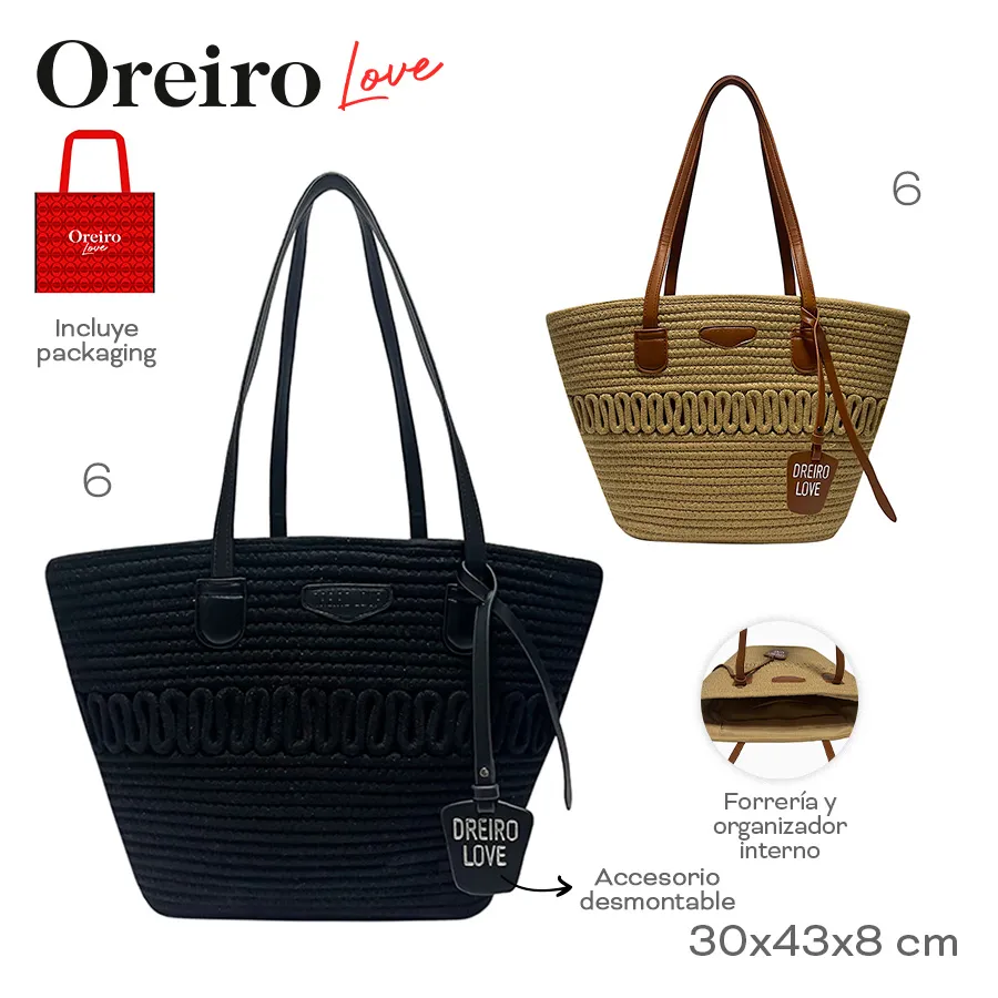 Beach Bag Oreiro Love Varios Colores 28879