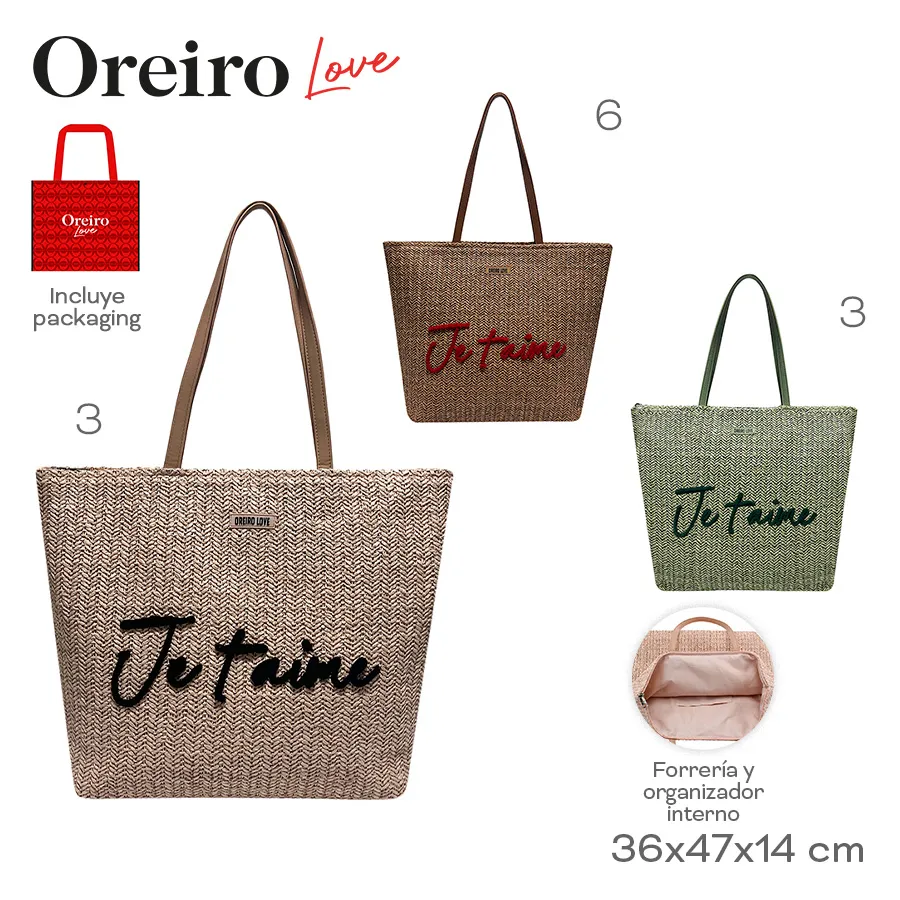 Beach Bag Oreiro Love Varios Colores 28884