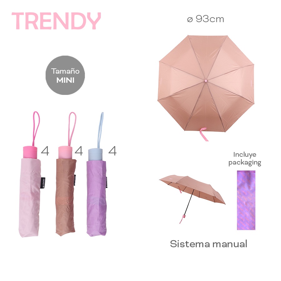 Paraguas Trendy Varios Colores 29015