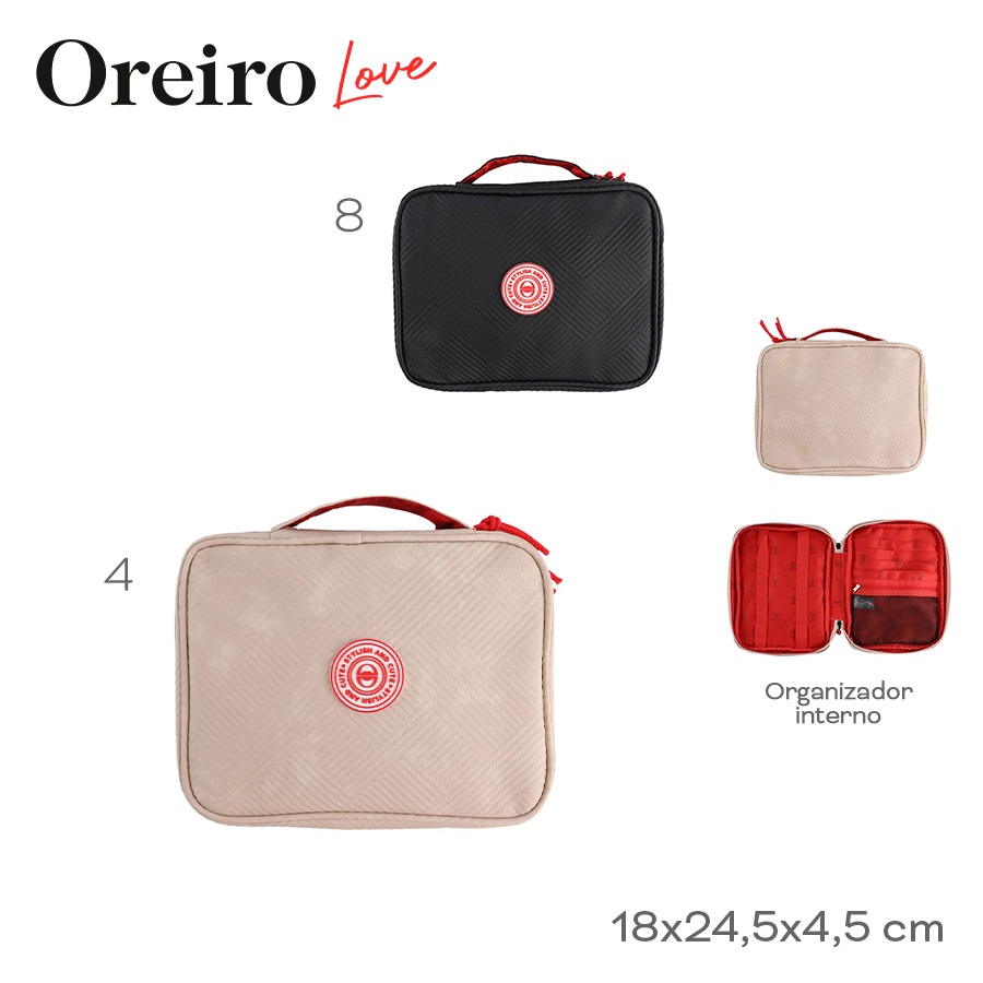 Portacosmeticos Oreiro Love Negro 29149