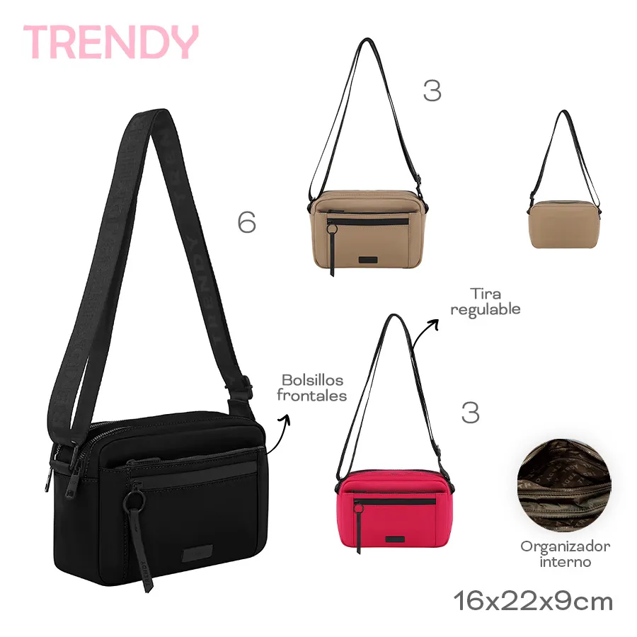 Morral Trendy Fucsia 30032