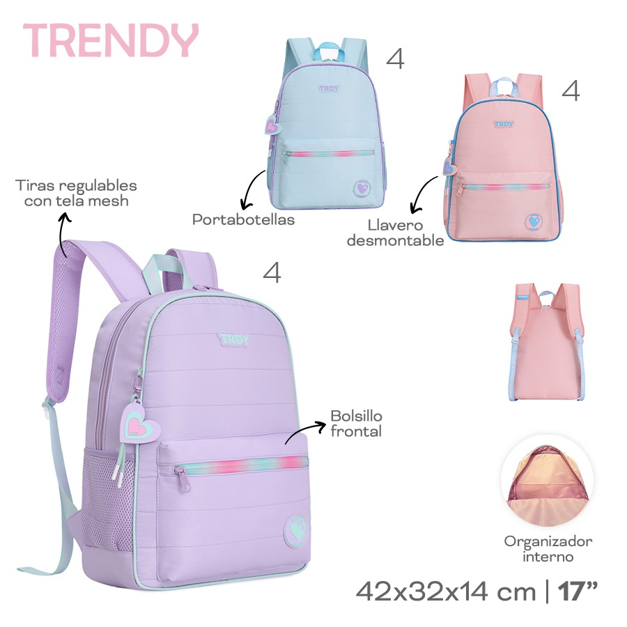 Mochila Trendy Rosa 30146