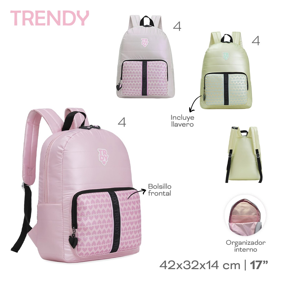 Mochila 17 Trendy Varios Colores 30150