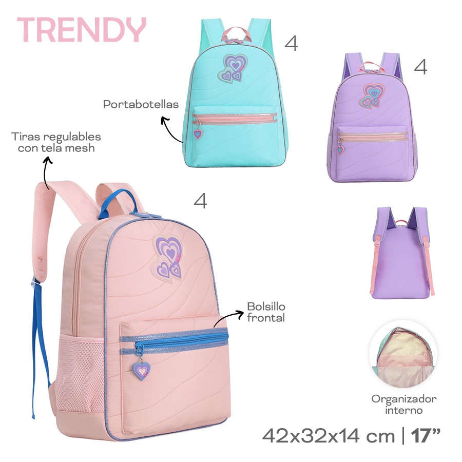 Mochila Trendy Varios Colores 30158