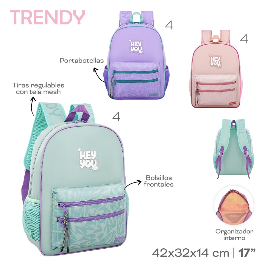 Mochila Trendy Varios Colores 30164