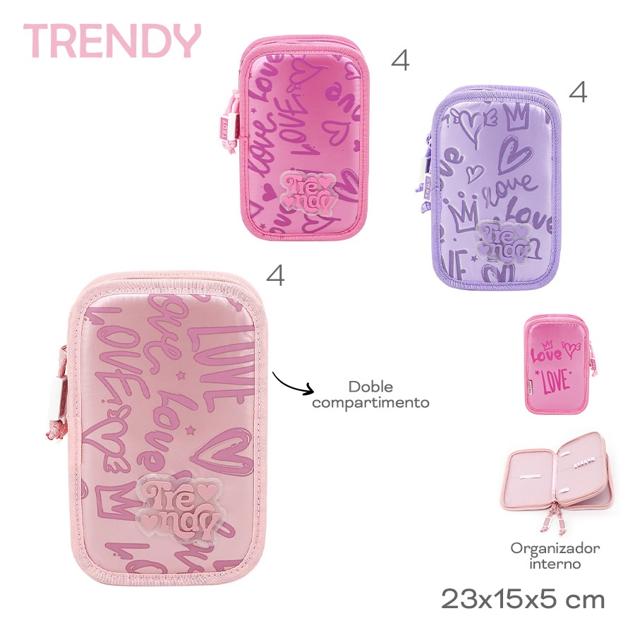 Cartuchera Trendy Varios Colores 30167