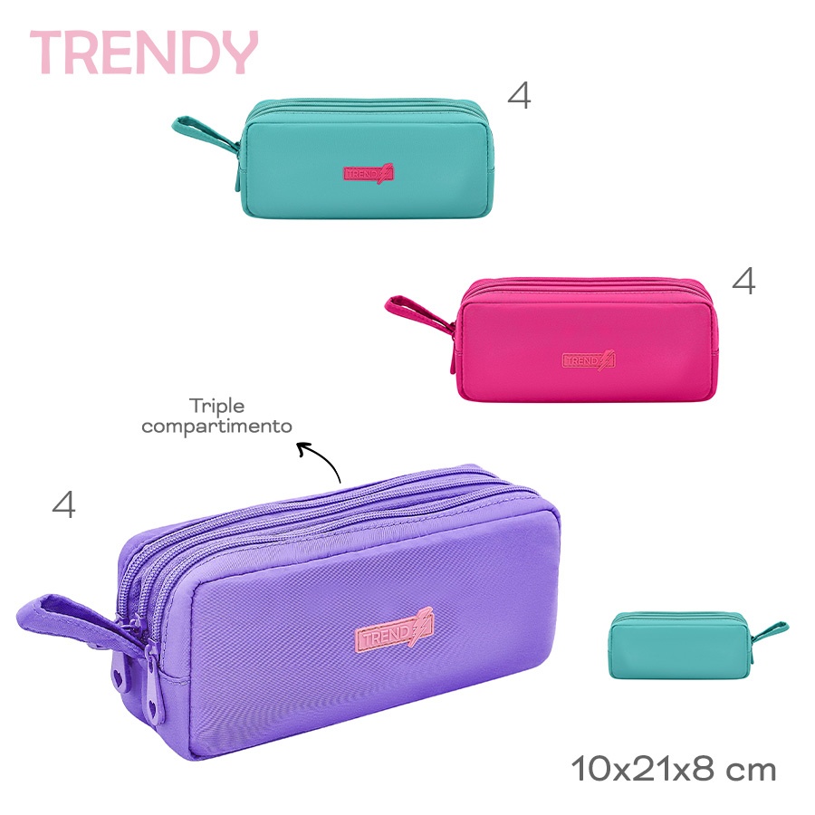 Cartuchera Trendy Varios Colores 30244