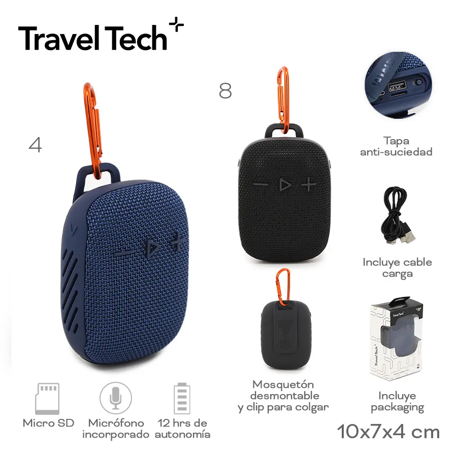 Parlante Travel Tech Varios Colores 30441