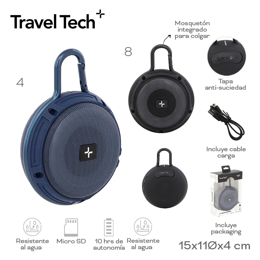 Parlante Travel Tech Varios Colores 30443
