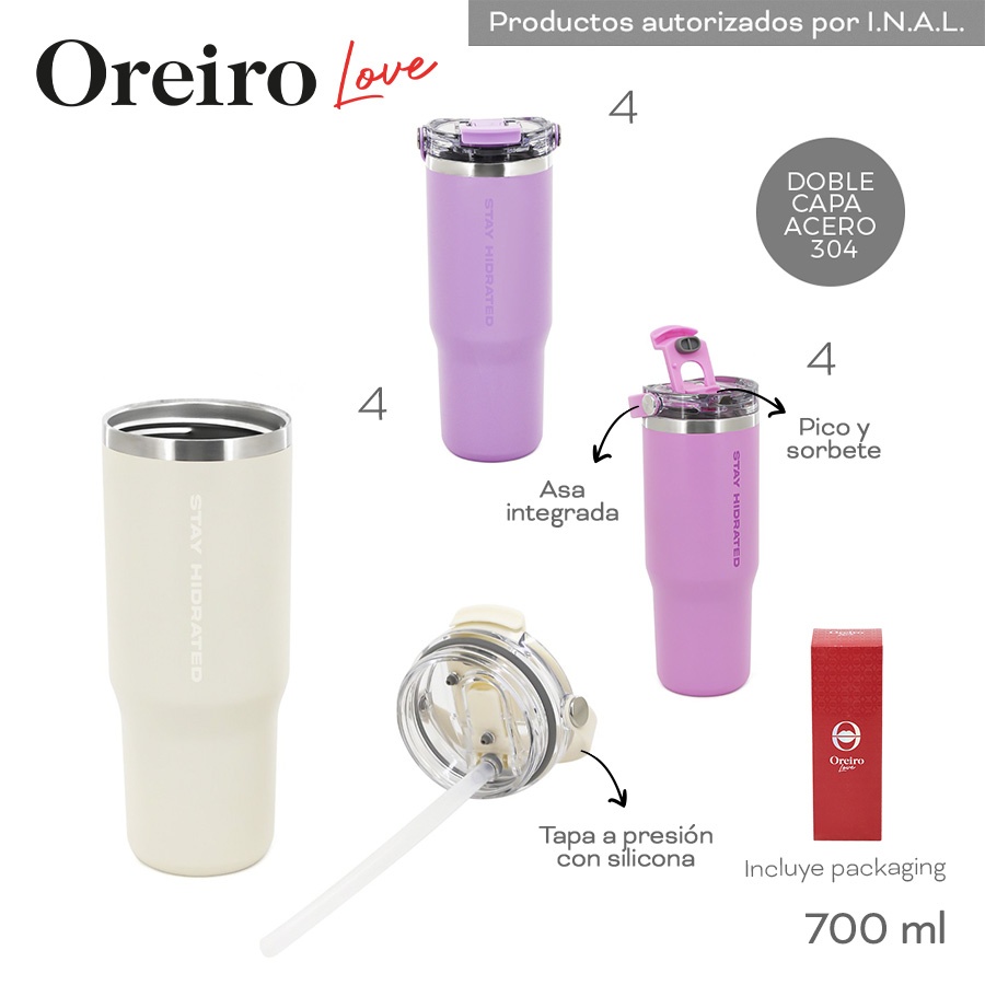 Vaso Termico Oreiro Varios Colores 30510
